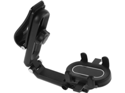 Suporte giratório e retrátil para celular, compatível com painel de instrumentos.