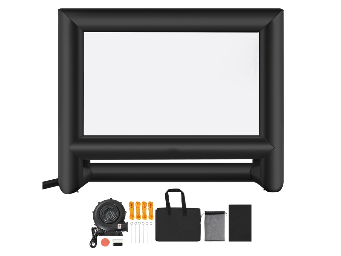 Tela De Cinema Inflável Succebuy 335 X 198 Cm 169 600d Com Bolsa Para Festas