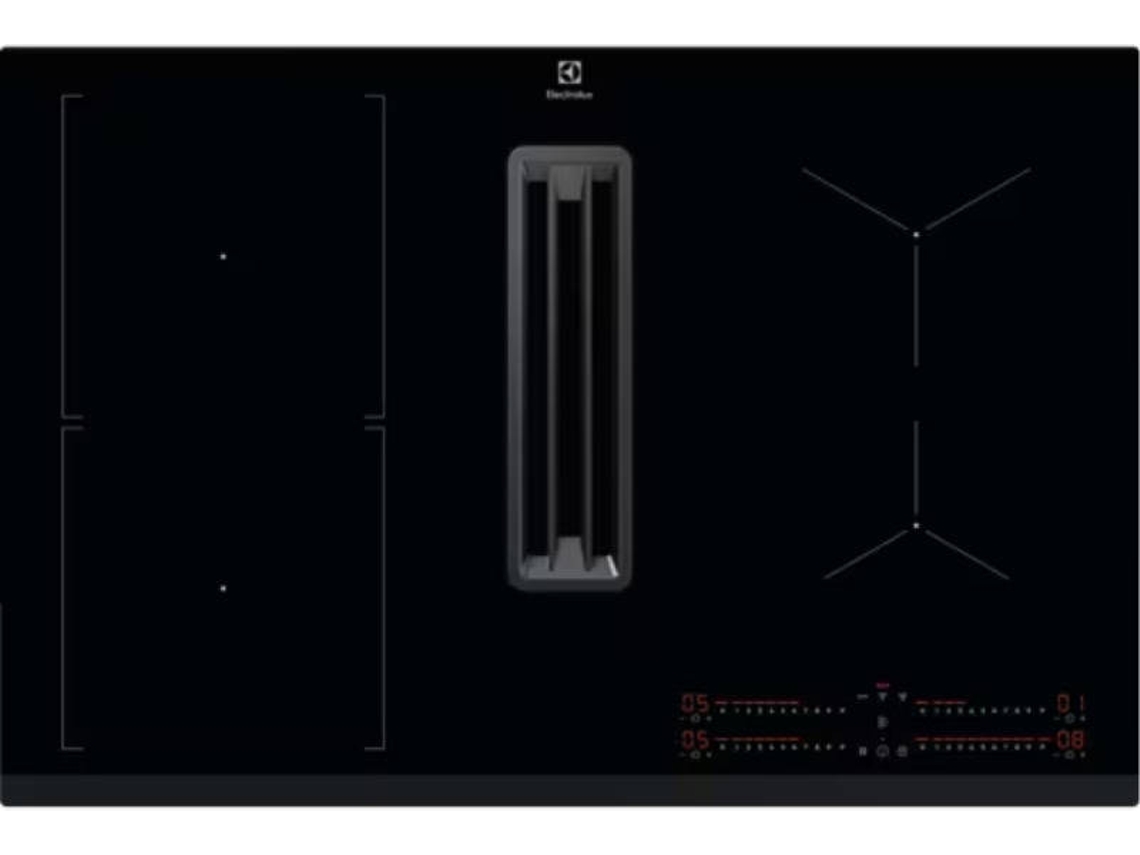 Placa de Indução c/ Exaustor ELECTROLUX KCC83443 (Elétrica - 78 cm - Preto)