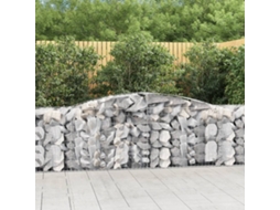 Vidaxl Cestos Gabião Arqueados 20pcs 400x50x80/100cm Ferro Galvanizado