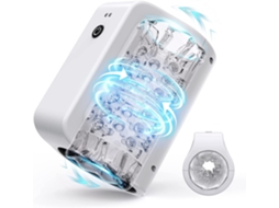Masturbador Masculino De Canal Duplo Com Rotao Automtica (branco) Yizhood