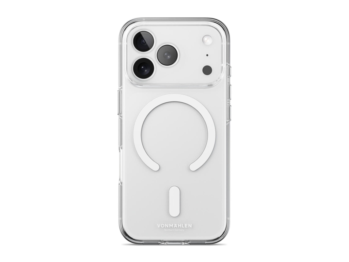 Capa VONMÄHLEN MagSafe para iPhone 17 Pro Max (Transparente/Branco)