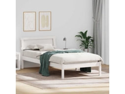 Vidaxl Estrutura Da Cama Branco 80 X 200 Cm Madeira De Pinheiro Sólida