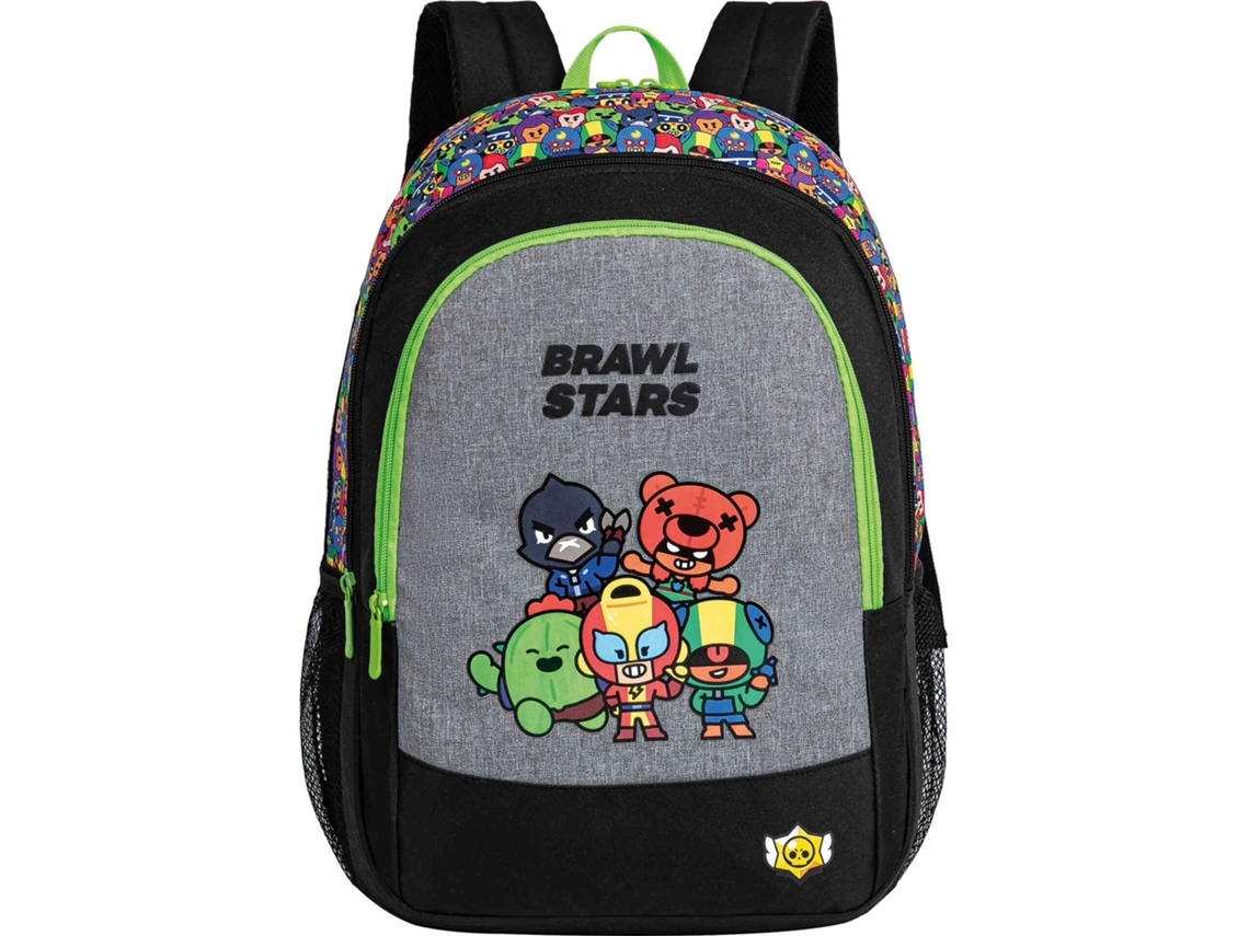 Mochila Preta BRAWL STARS Ready To Battle