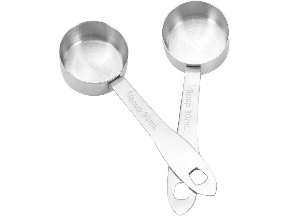 Colher Medidora de Café Nova LINE inox 30ml duas para expresso S/MARCA