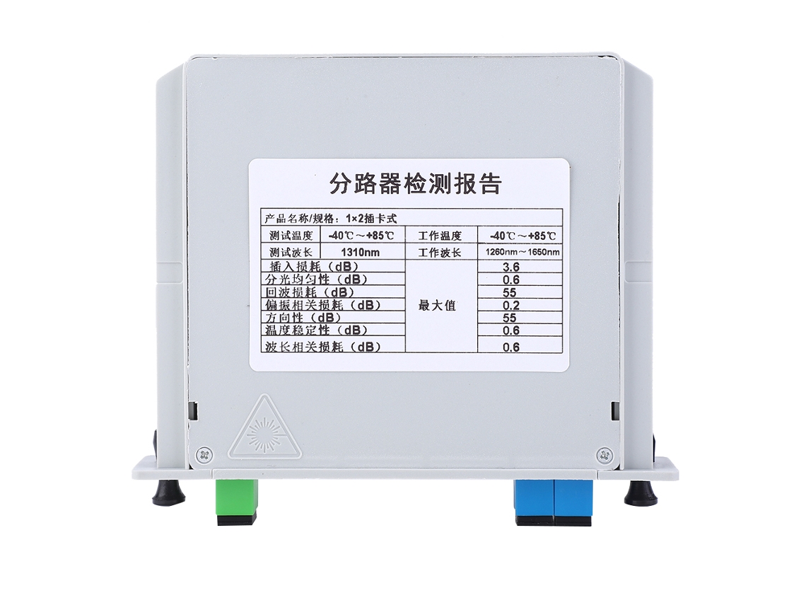 Divisor Óptico Plc Blade 1x2 Fibras Ôpticas Singlemode Sc-upc