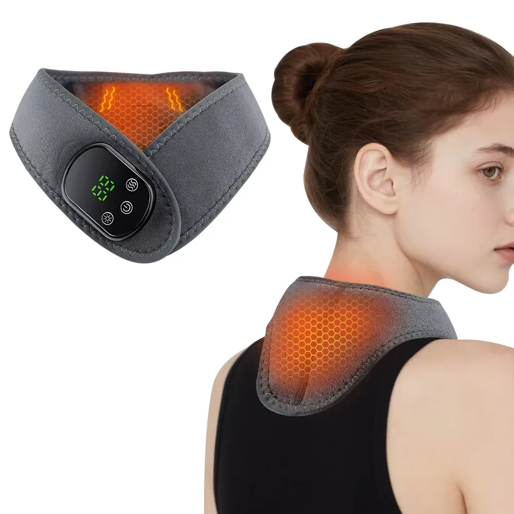 Massageador Vibratório Aquecido Para O Pescoço, Para Relaxamento E Exercício.