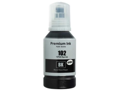 Tinta De Recarga Compatível Com Impressora Epson Ecotank L6160, L6170, L6190 Tinta Recarregável Corante Preta Vhbw