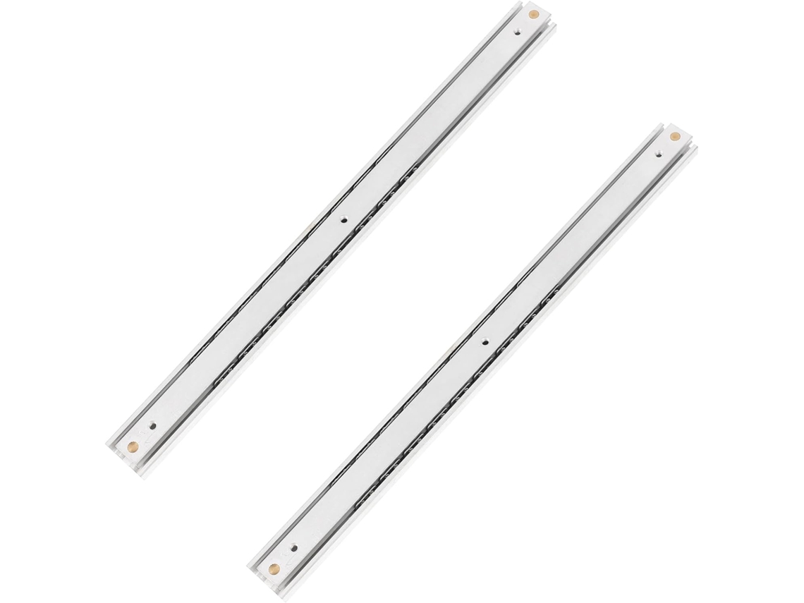 Corrediças Para Gavetas De 16mm Largura, Trilho Lateral De 200mm Com Sistema Abertura Por Pressão, Extensão Total Para