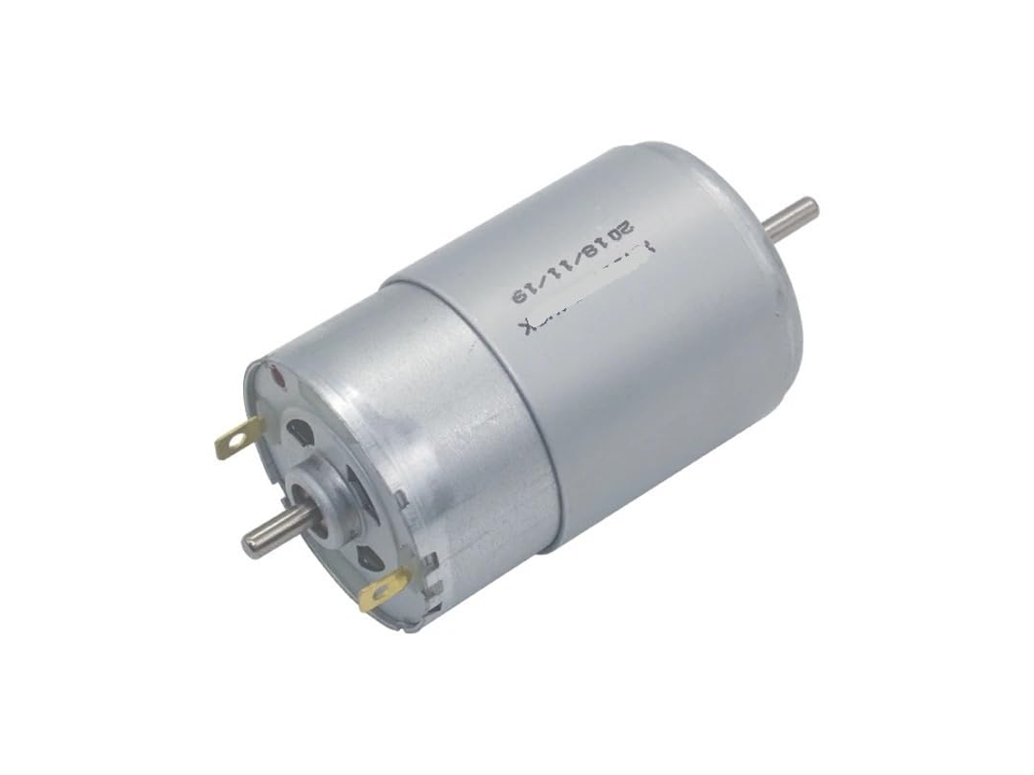 Motor De 555cc 12v 24v, Eixo De Saída Duplo, Encoder De Alta Potência