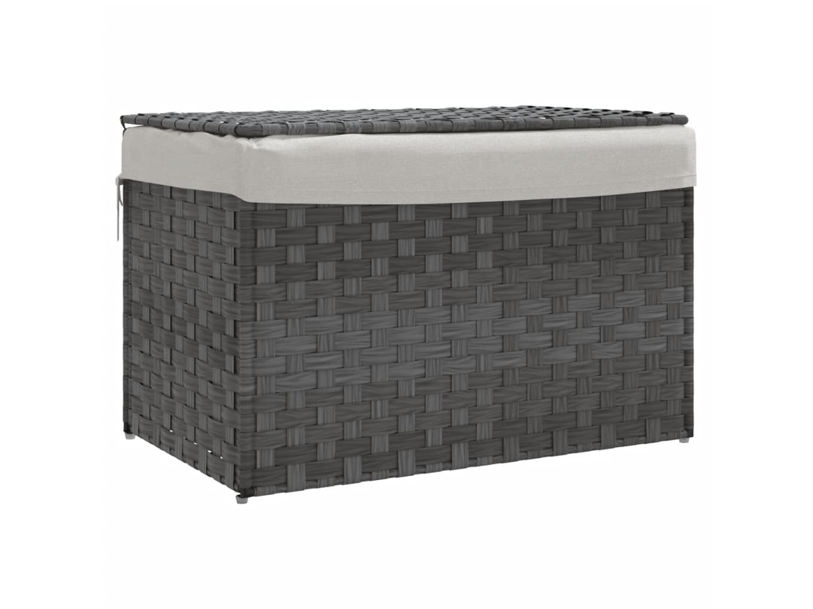 Laundry Basket, Laundry Baskets Vidaxl Cinzeto Rattan / Vime (n/a)