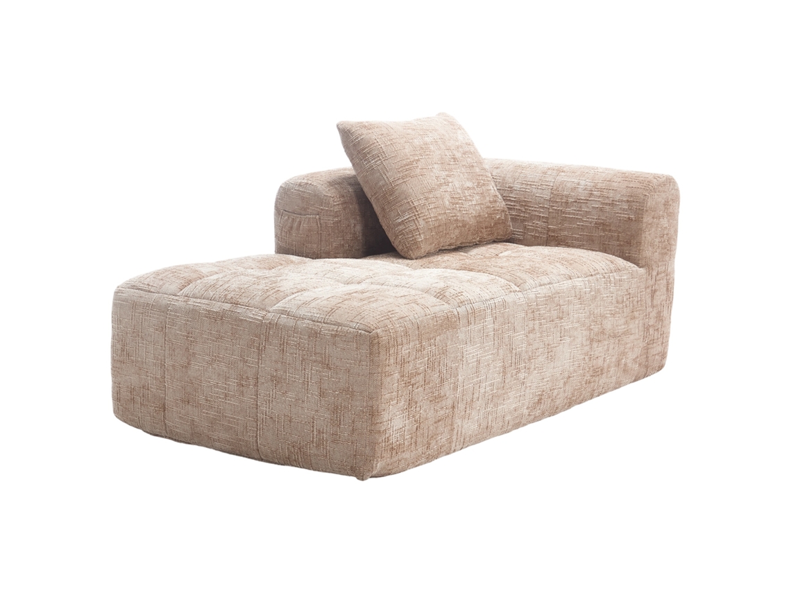 Bequemes Chaiselongue sofa, Kein Zusammenbau Erforderlich, Weiches Sofa Mit Kissen, Seitentaschen Für Fernbedienung Und Mobiltelefon, Ordentlich Und S
