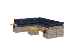 Garden Sofa Set, Garden Sofa Sets Vidaxl Cinzeto Rattan / Vime (n/a)