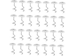 Lurrose 50 Clipes de Tecido Torcidos em Aço Inoxidável, Clipes Transparentes para Almofadas de Sofá e Lençóis