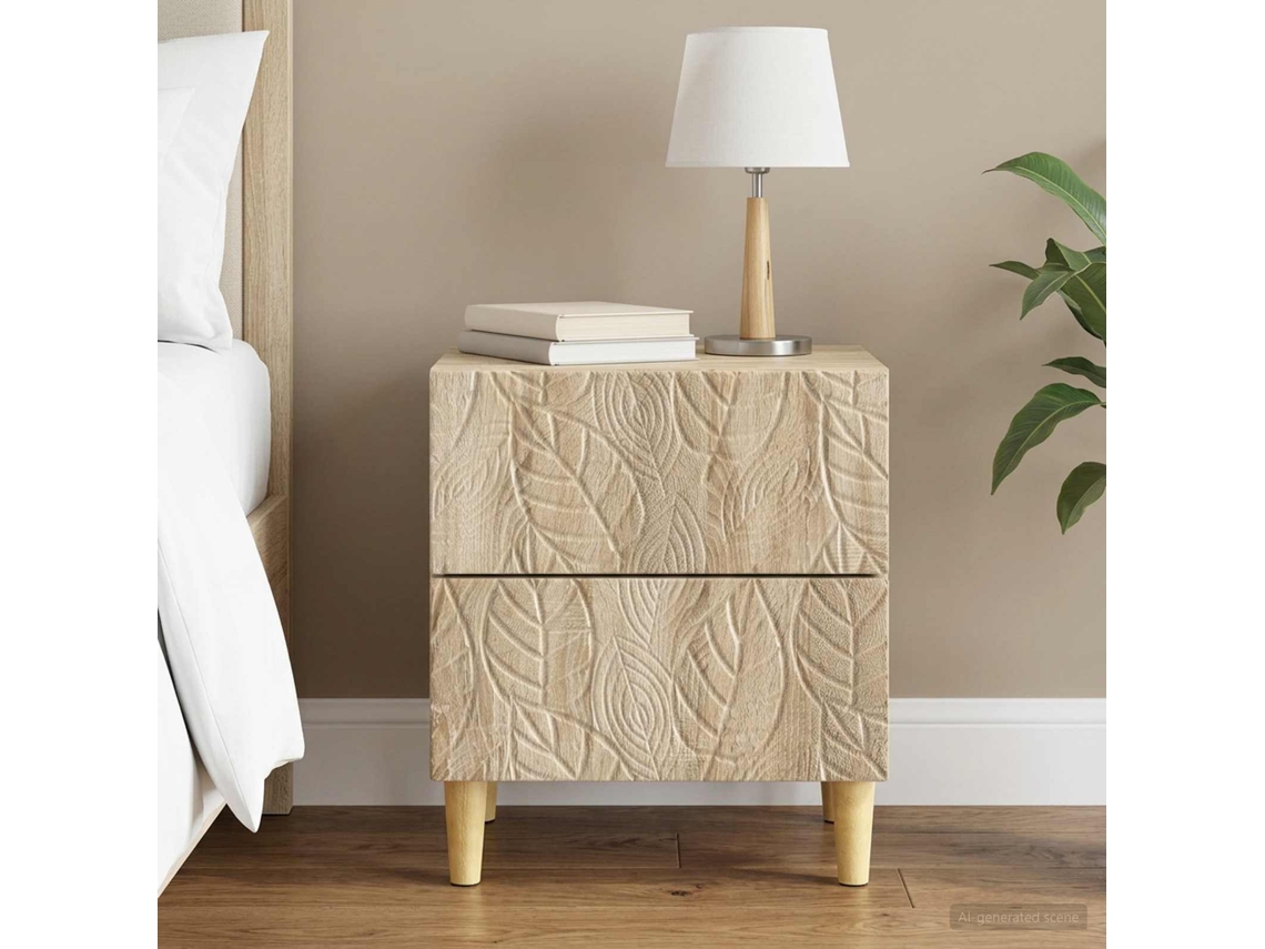 Vidaxl Mesa-de-cabeceira Carvalho Sonoma 43 X 34,5 X 48 Cm