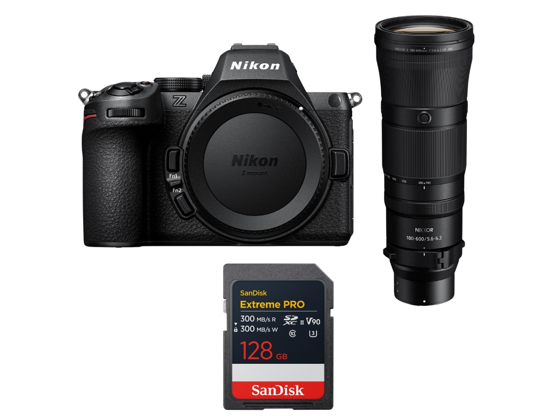 Z5 Ii + 180 600mm F/5.6 6.3 Vr + 1 Sandisk 128gb Extreme Pro Uhs ii Sdxc + Ebook “20 Dicas para Fotos Que Impressionam” NIKON