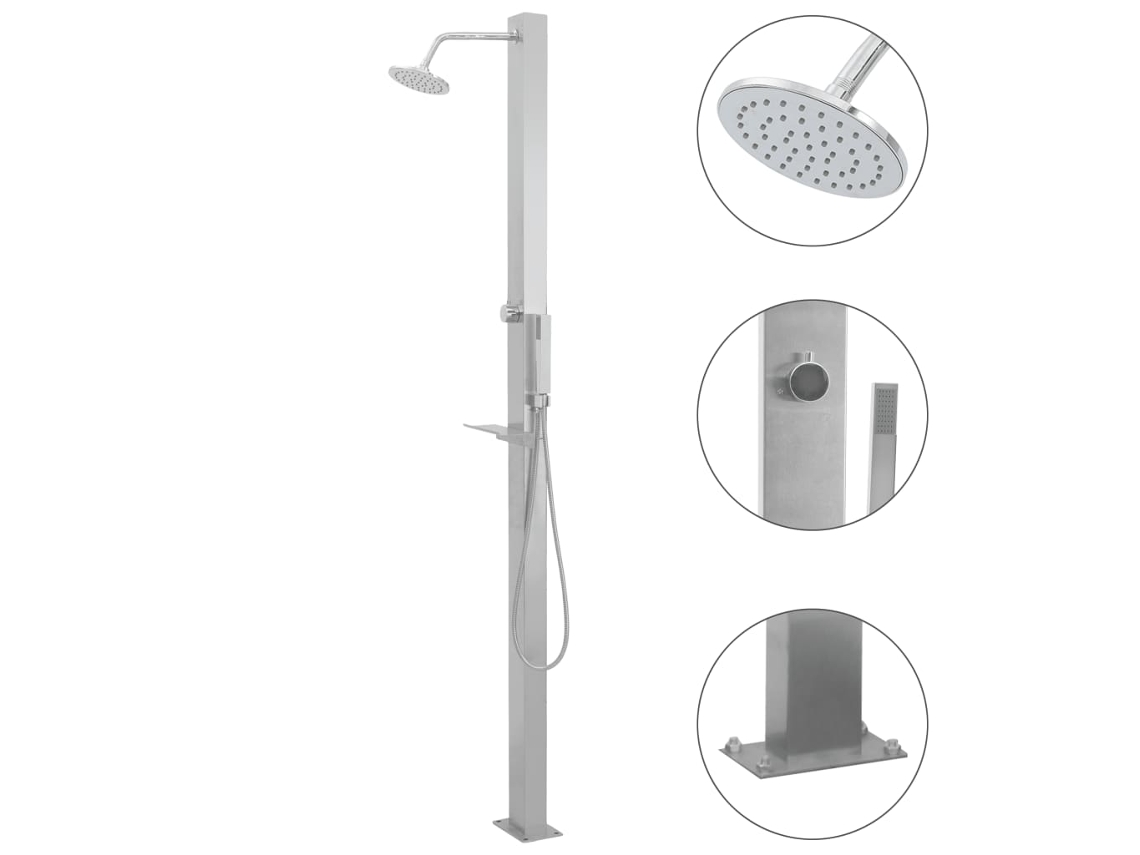 Coluna Ducha Externa Aã§o Inoxidãvel DKD HOME DECOR