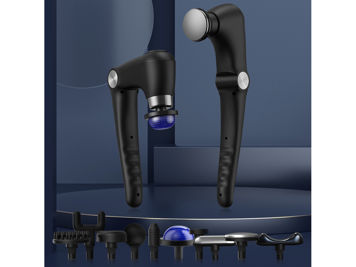 Pistola de Massagem Facial Dobrável Recarregável por Usb, com Nove Configurações de Intensidade e Funcionalidade de Ajuste Multiangular... STELASPLEN