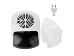 Aspirador de pó para unhas com ventilador único de 45 W, ferramenta para manicure, preto.