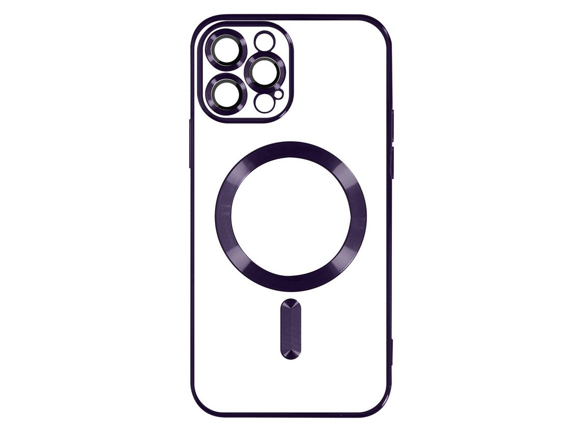 Capa Magsafe para iPhone 13 Pro Max Silicone Proteção Câmara Violeta AVIZAR