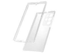 Capa Galaxy S23 Ultra Integral Traseira Rígida e Frontal Flexível Transparente AVIZAR