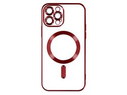 Capa Magsafe para iPhone 13 Pro Max Silicone Proteção Câmara Vermelho AVIZAR