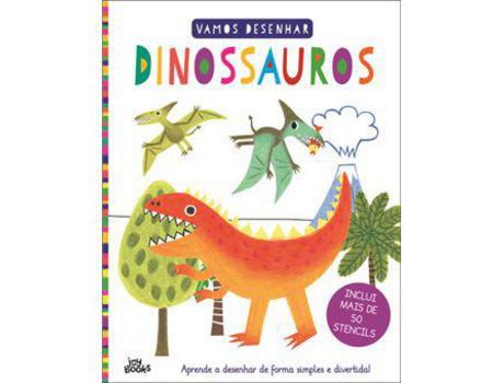 Livro Vamos Desenhar: Dinossauros de Elizabeth Golding ( Português )