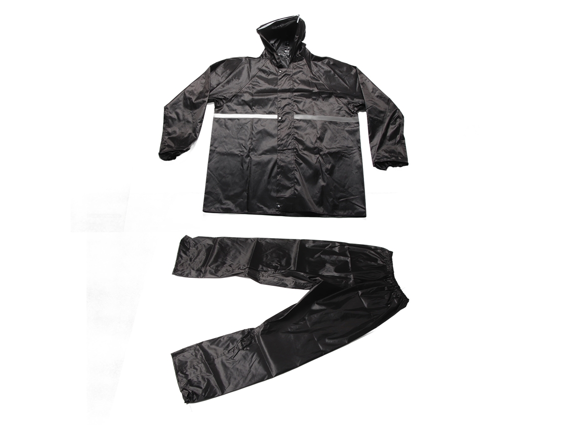 Conjunto de Casaco de Chuva Impermeável Oxford Tipo Separado com Faixa Reflexiva
