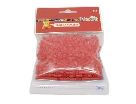 Lote de 1000 contas de engomar PERLOU vermelhas - Brinquedo criativo - 5 mm de diâmetro