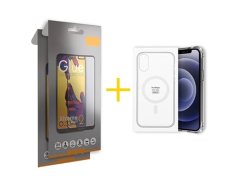 Conjunto De Películas De Ecrã Full Magsafe Para Iphone 16 Gandy Vidro Temperado Transparente (2un)