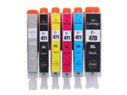 Cartucho de Tinta 6 Cores para Pixma Mg5740 Mg6840 Mg7740 Ts5040 Ts6040 Ts8040 Ts9040 Modelo 470 471 | S/MARCA