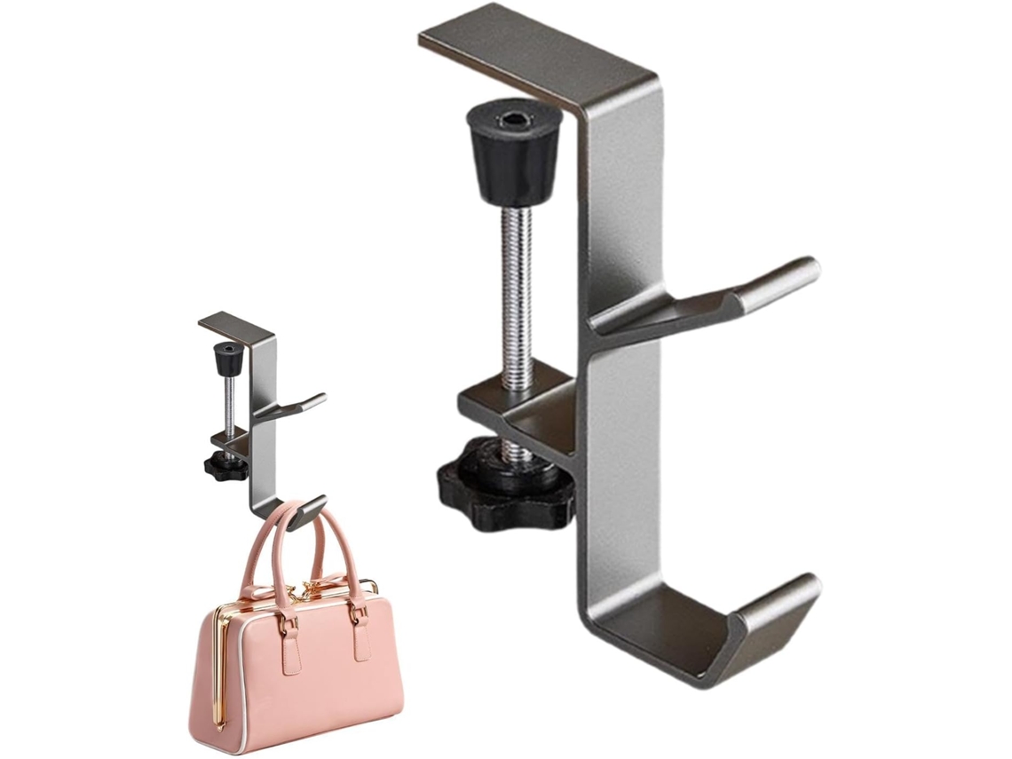 Saco De Crochê Com Pince De Bureau, Crochê Para Casque Sous Le Bureau