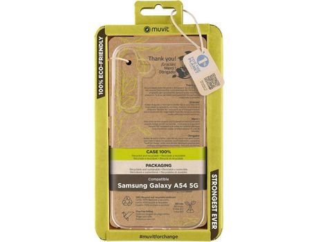 Capa para Samsung Galaxy A54 5G MUVIT FOR CHANG Recycletek Transparente