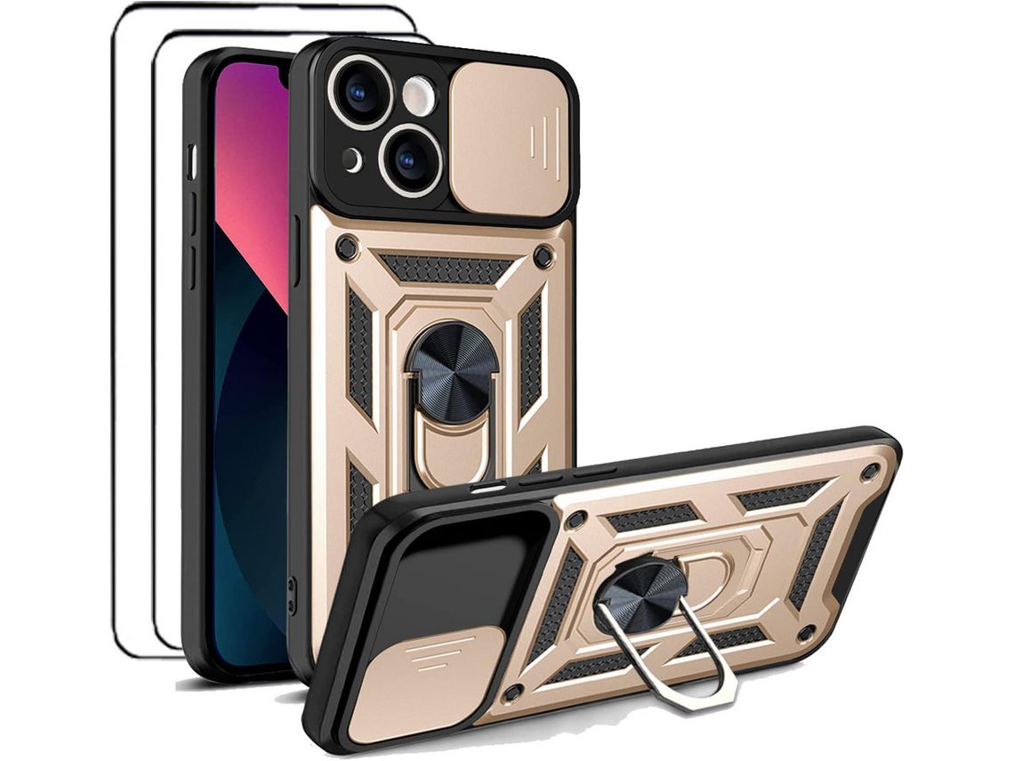 Capa Iphone 14 HONGWE. (Dourado)
