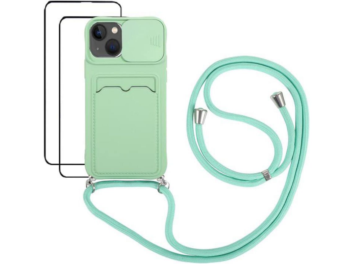 Capa Iphone 14 HONGWE. (Luz Verde)