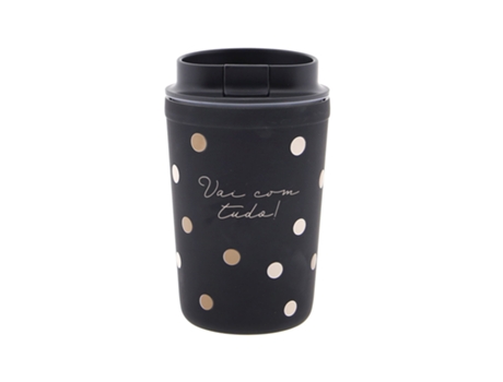 Copo Termico LOVELY STORY Dots 350Ml Vai com Tudo Vt2431Ng-Pt