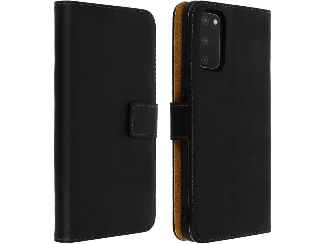 Capa Samsung Galaxy S20 AVIZAR Couro Preto