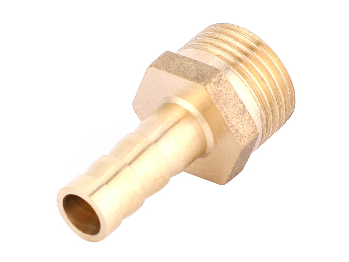 Conjunto De 5 Fittings Laxiscreed De Encaixe Metálico Externo Bsp De 8mm Em Latão