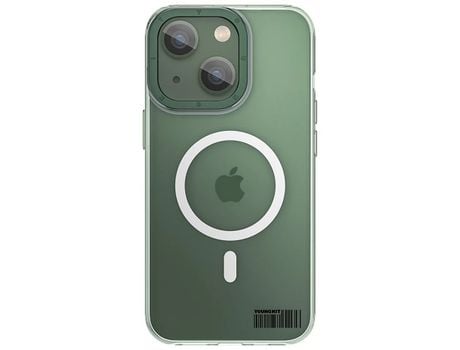 Capa com Magsafe Premium Youngkit para iPhone 14 Pro Clear Green LUSOSMART
