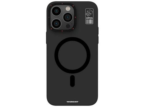 Capa com Magsafe Premium Youngkit para iPhone 14 Pro Max Preto LUSOSMART