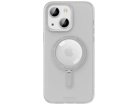 Capa com Magsafe e Suporte Premium Youngkit para iPhone 14 Pro Max Grey LUSOSMART