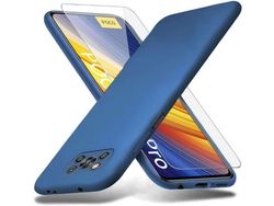 Kit Capa para Xiaomi Poco X3 Pro/Poco X3 Nfc HONGWE Azul