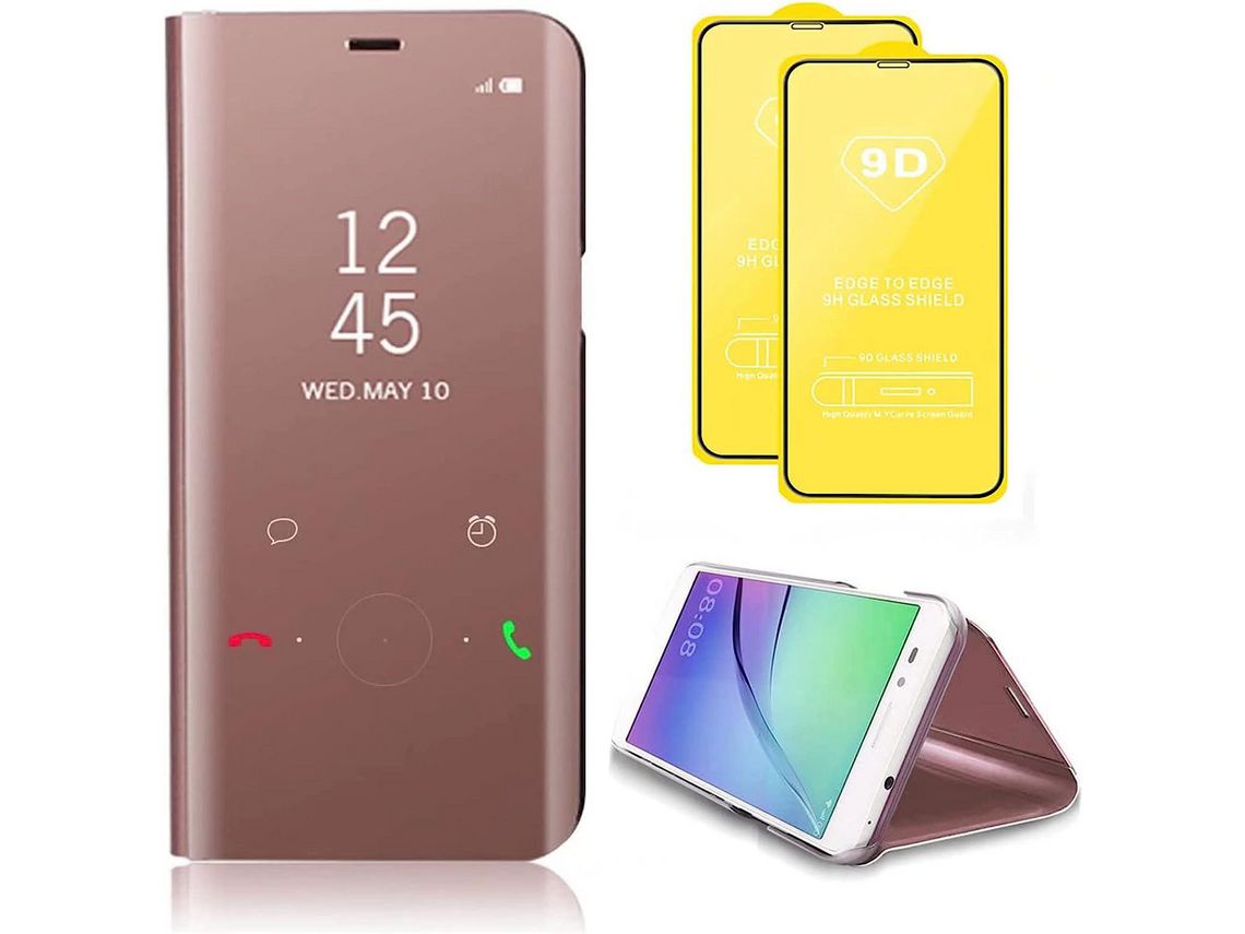 Kit Capa para Honor 30 HONGWE. Rosa Ouro