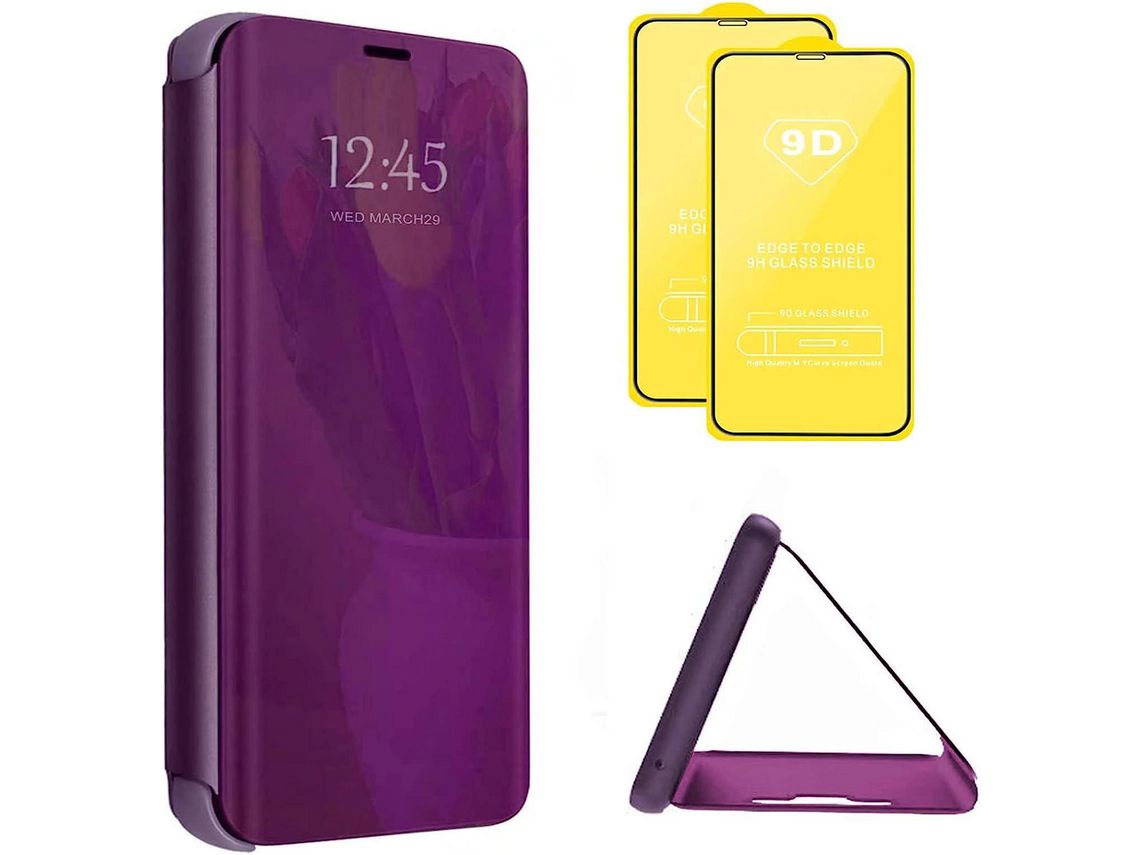 Kit Capa para Samsung Galaxy M21 HONGWE. Roxo