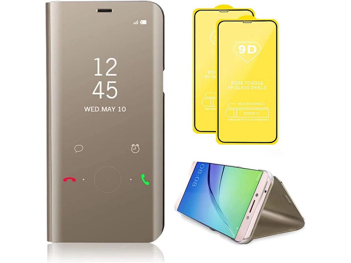 Kit Capa para Samsung Galaxy M21 HONGWE. Ouro