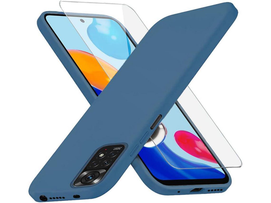 Kit Capa para Xiaomi Redmi Note 11/11S HONGWE Azul