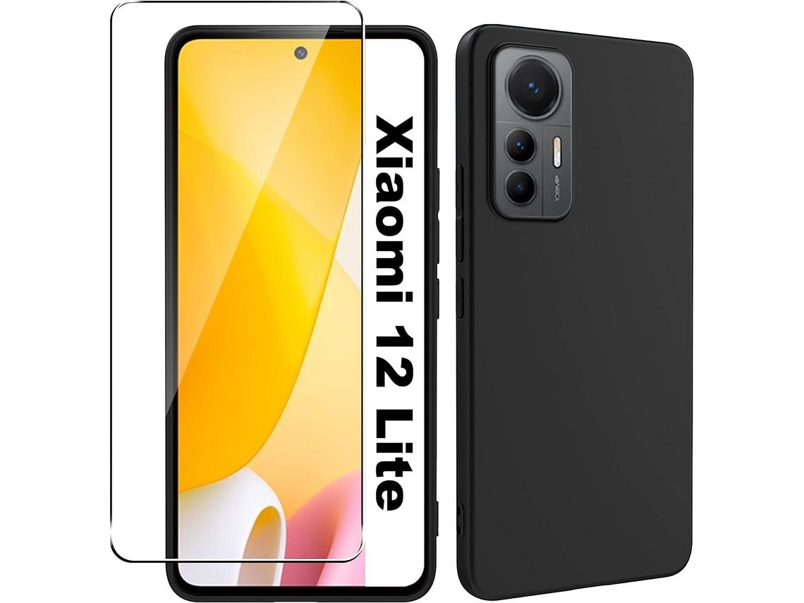 Kit Capa para Xiaomi Mi 12 Lite 5G HONGWE Preto