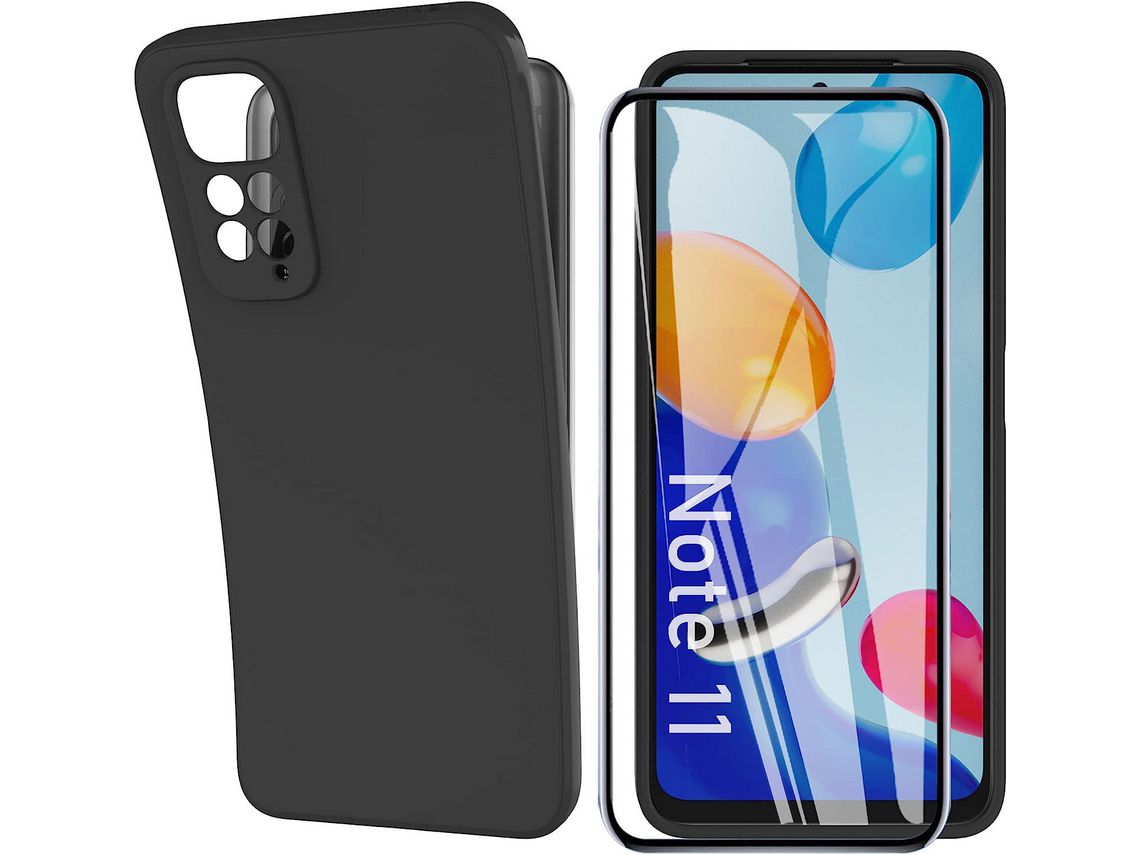 Kit Capa para Xiaomi Redmi Note 11 4G HONGWE Preto