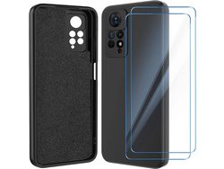 Kit Capa para Xiaomi Redmi Note 11 Pro 5G HONGWE. Preto