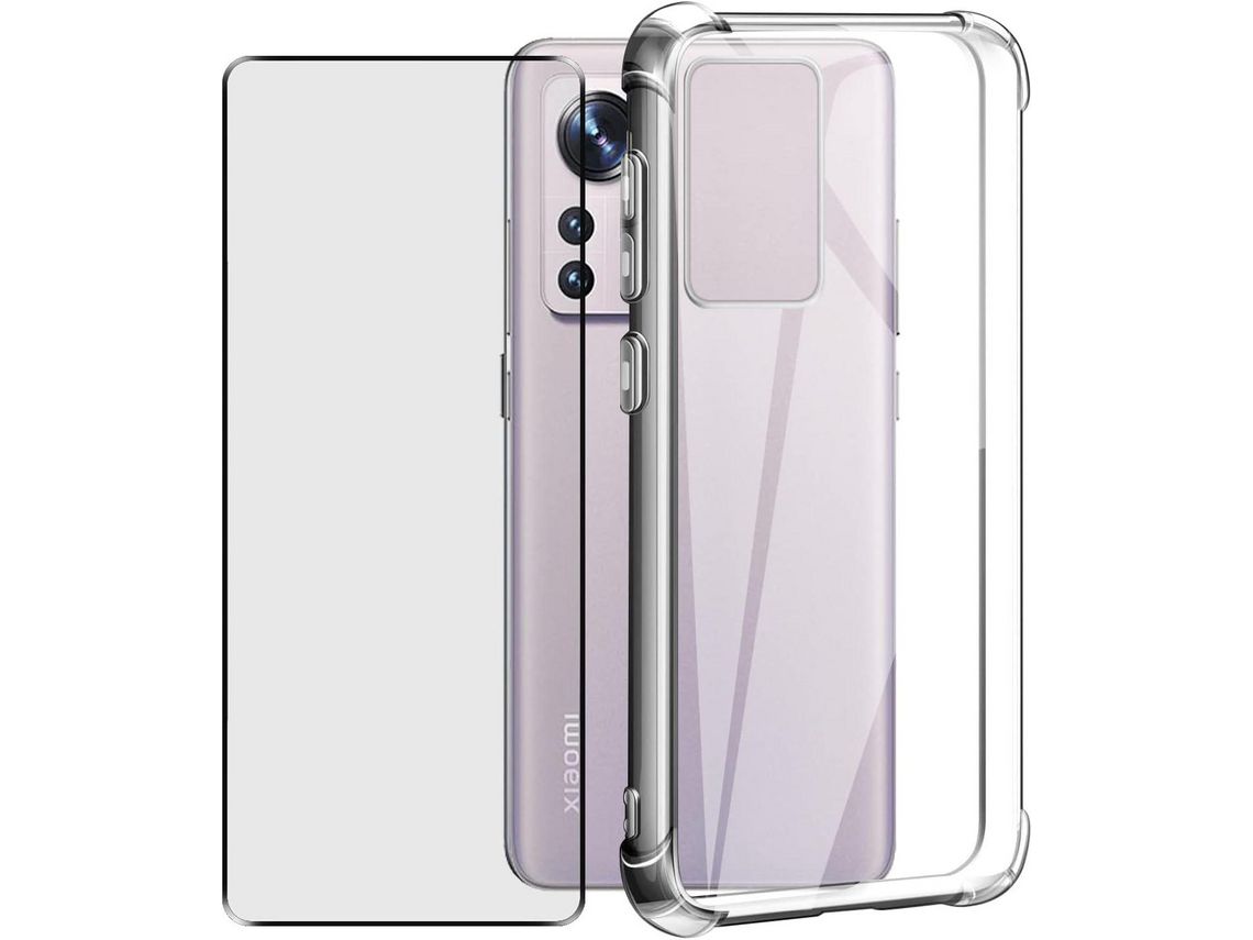 Kit Capa para Xiaomi Mi 12 Pro HONGWE Transparente